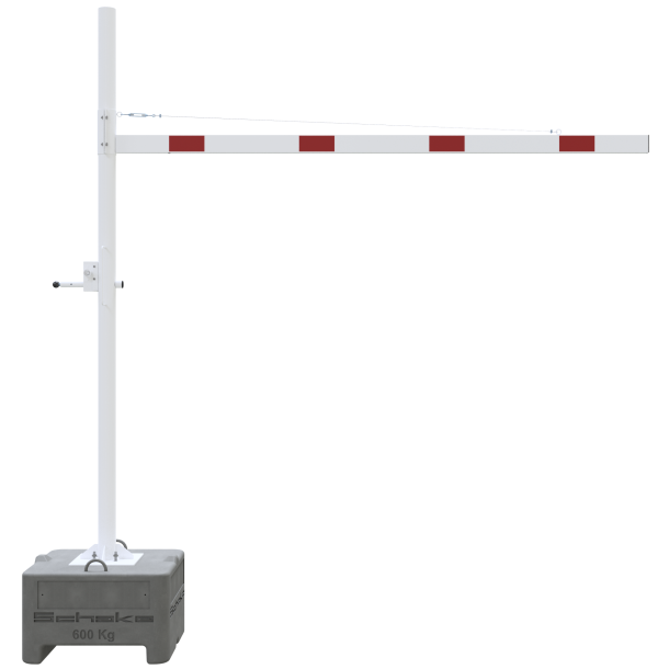 Mobile height limiter | cross tube length: 3000 mm | triangular lock | to be fixed by plugs